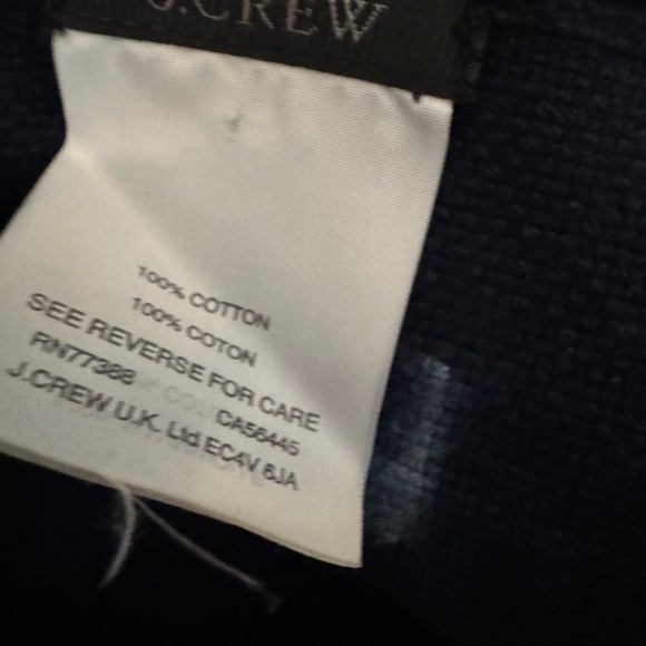 Navy Blue Patterned Scarf - Picture 5 of 8